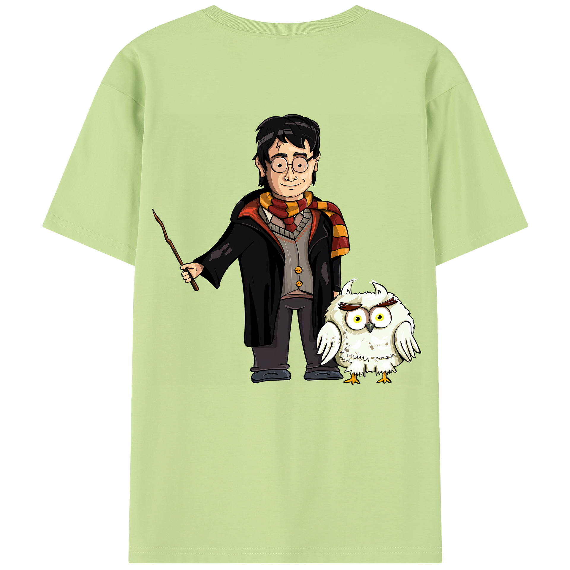 （画像用） Harry Potter ハリー・ポッターシリーズ 綿100％半袖Tシャツ（背面プリント）
